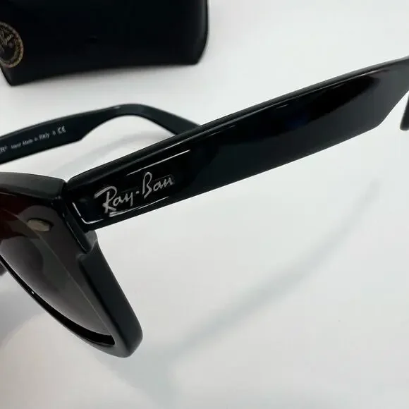 Original Ray-Ban Wayferer Sunglasses Black - Picture 7 of 16